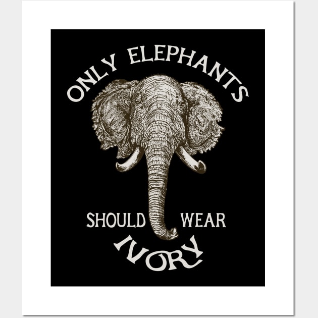 Elephants ivory Wall Art by LebensART